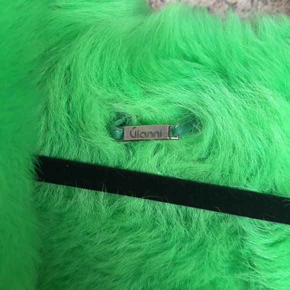 RARE unique leather & lamb coat NEW - Picture 17 of 17